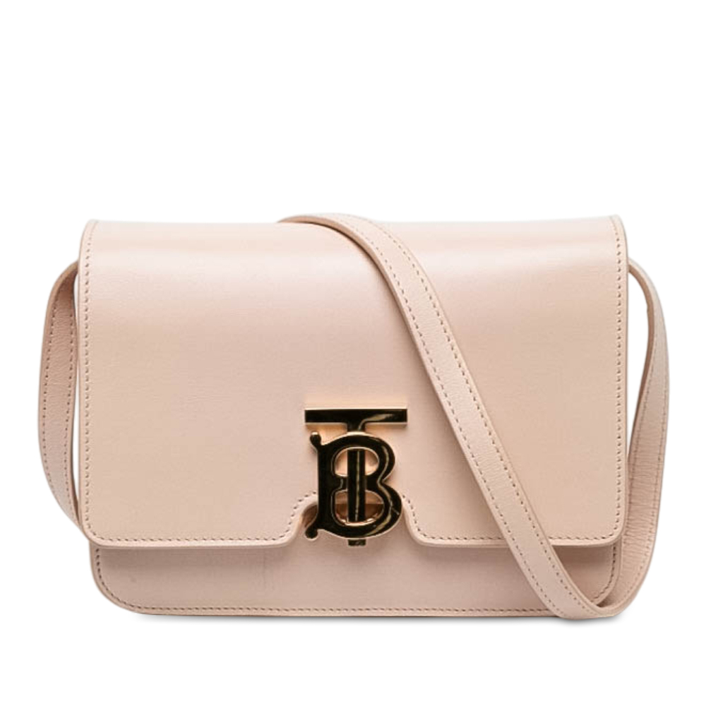 Pre-Loved Burberry Small Smooth Calfskin TB Crossbody